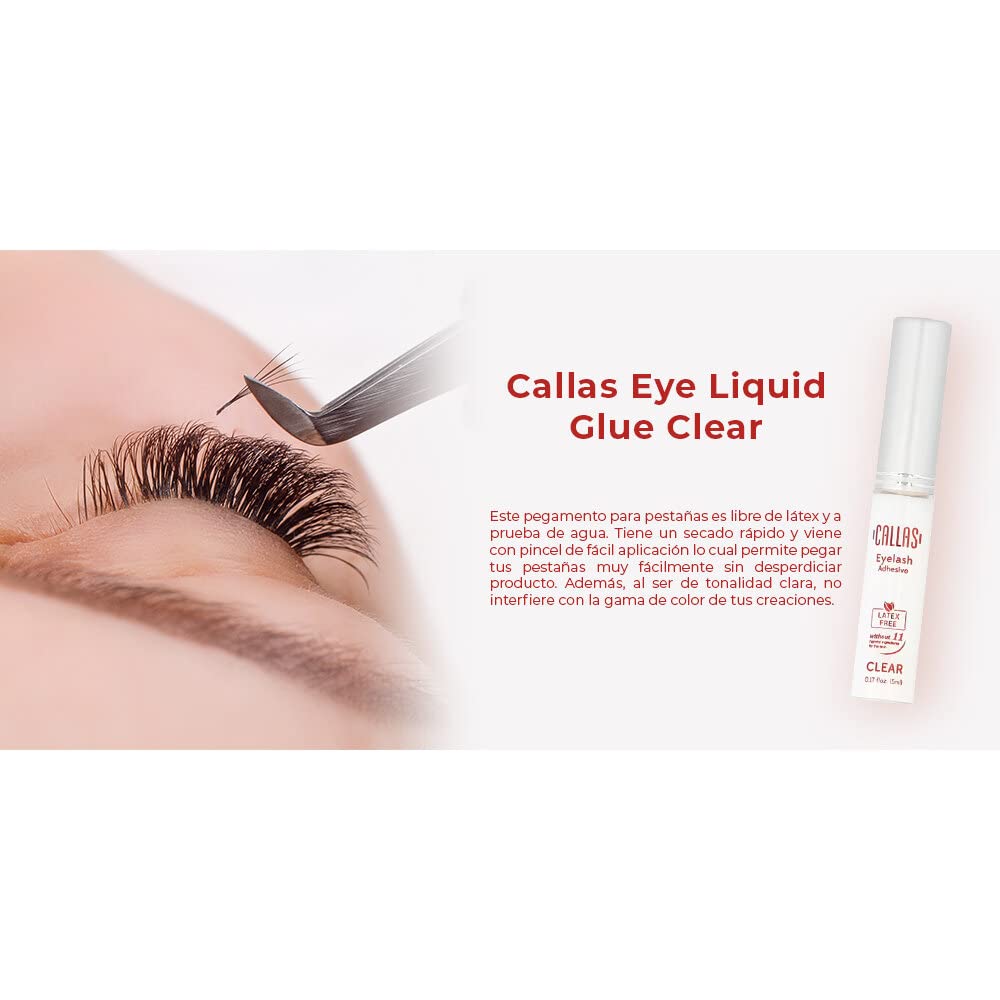 Callas Eyelash Adhesive Clear Latex Free