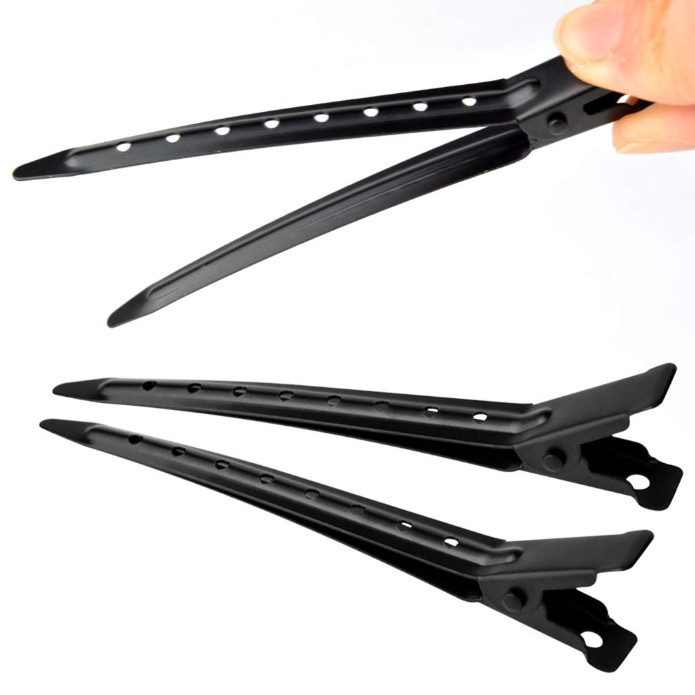 Bantoye Duck Bill Clips, Black, 24 Count