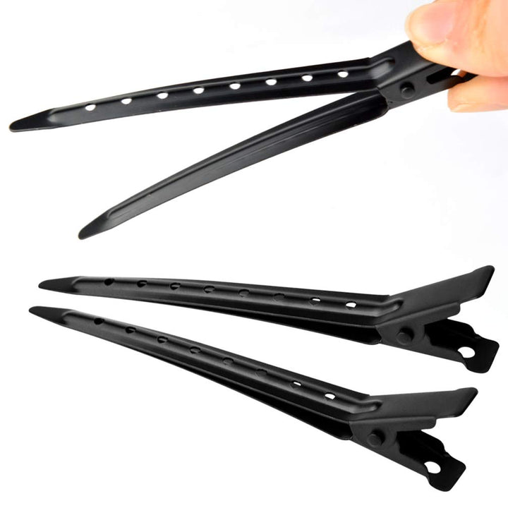 Bantoye Duck Bill Clips, Black, 24 Count