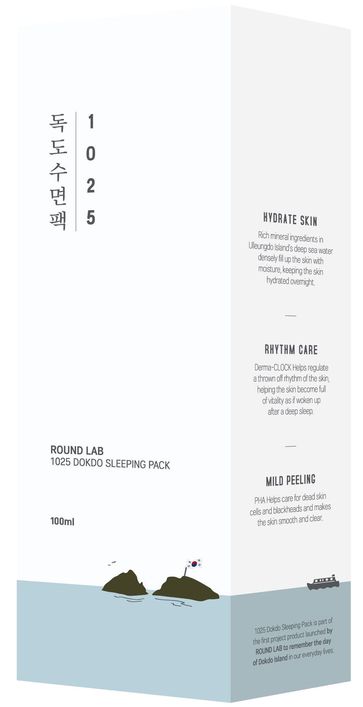 ROUND LAB 1025 Dokdo Sleeping Pack, Unscented, 3.38 fl oz