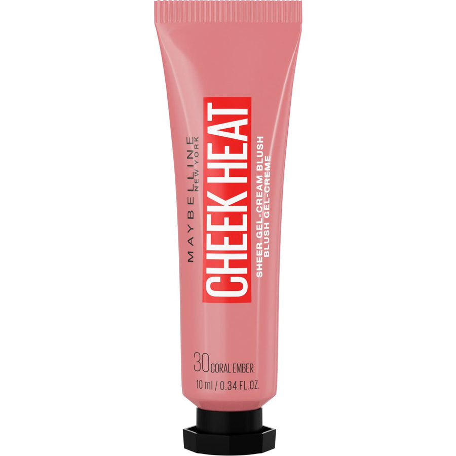 Maybelline New York Cheek Heat Sheer Gel-Cream Blush, Coral Ember