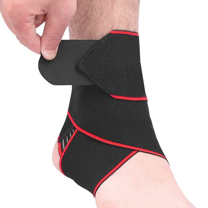 RIKEEP Ankle Support, Red, 1 Count
