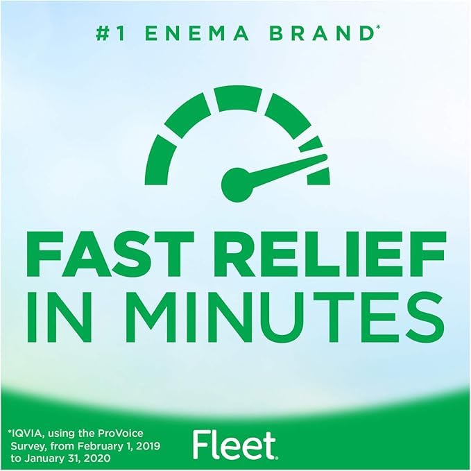 Fleet Laxative Saline Enema, 4.5 fl oz, 4 Count