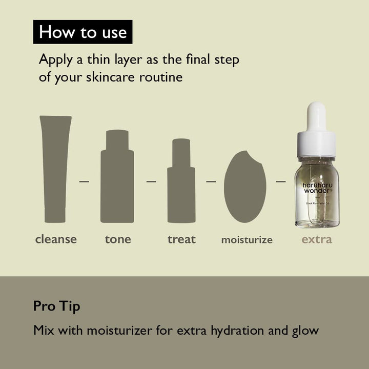 HARUHARU Wonder Black Rice Facial Oil, 10 ml