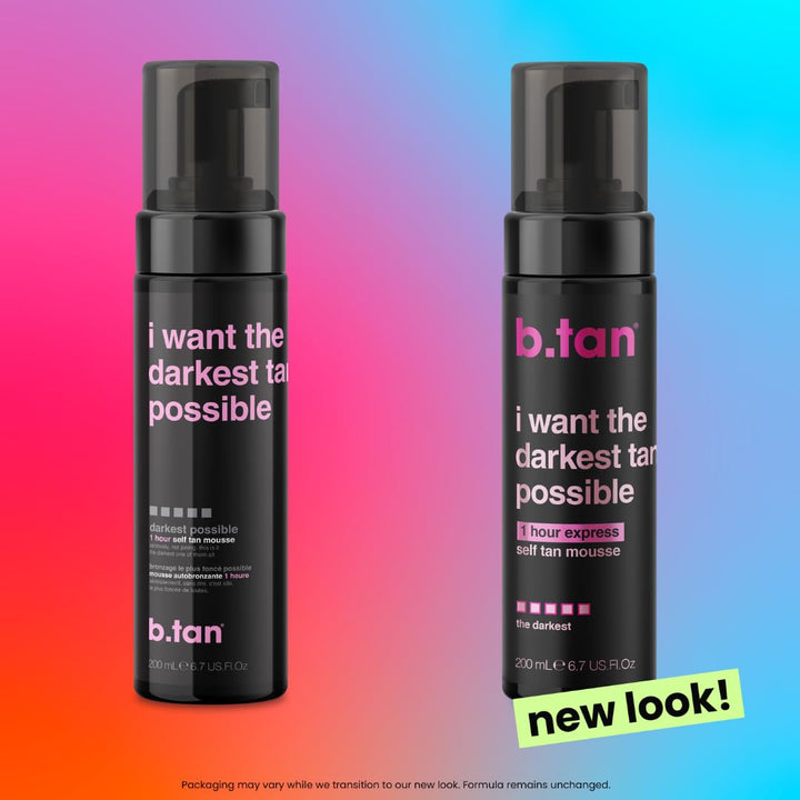 B.TAN Ultra Dark Self Tanner Mousse, 6.7 fl oz