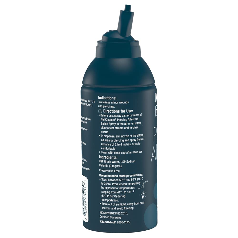 NeilMed NeilCleanse Piercing Aftercare, Fine Mist, 6.3 fl oz