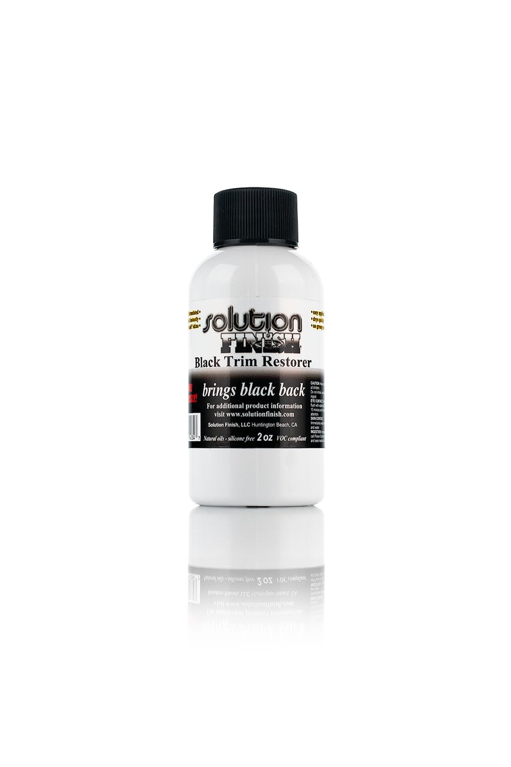 Solution Finish Trim Restorer, Black, 2 oz
