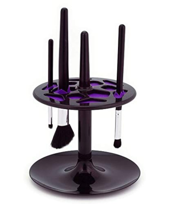 Denco Flip To Dry Brush Organizer And Drying Rack, Black