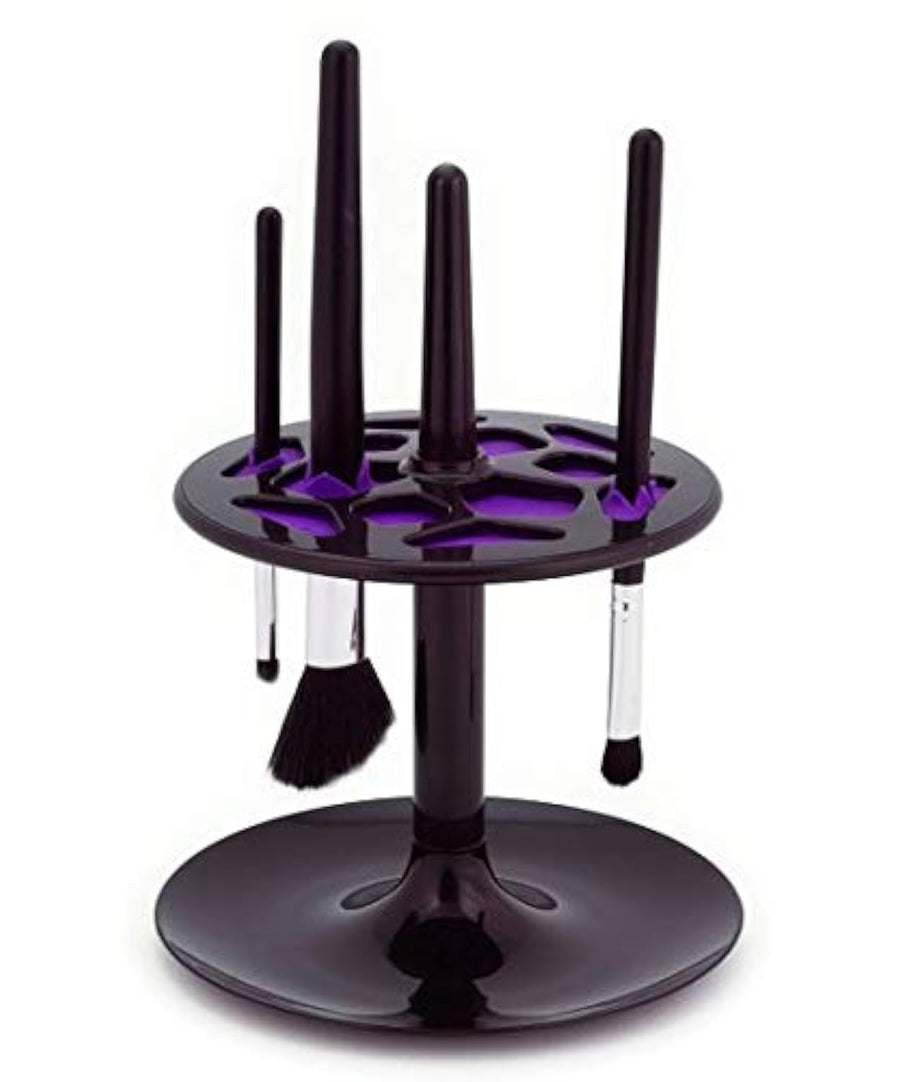 Denco Flip To Dry Brush Organizer And Drying Rack, Black