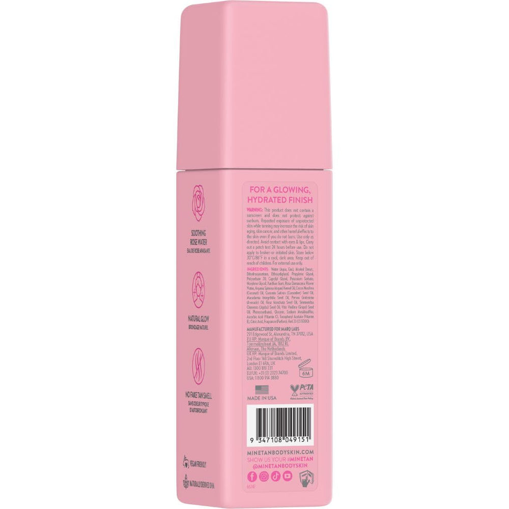 Minetan Body.Skin Rose Face Tan Mist, 3.38 fl oz