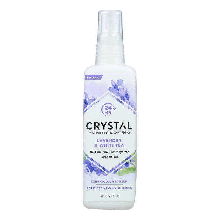 Crystal Essence Body Spray, Lavender and White Tea, 4 oz