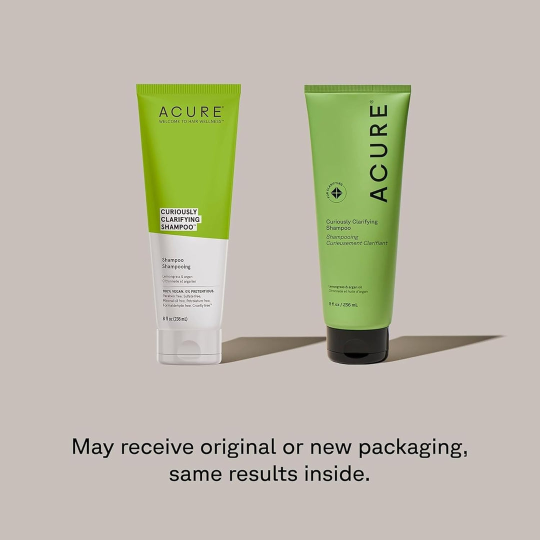 Acure Curiously Clarifying Shampoo, Lemongrass & Argan, 8 fl oz