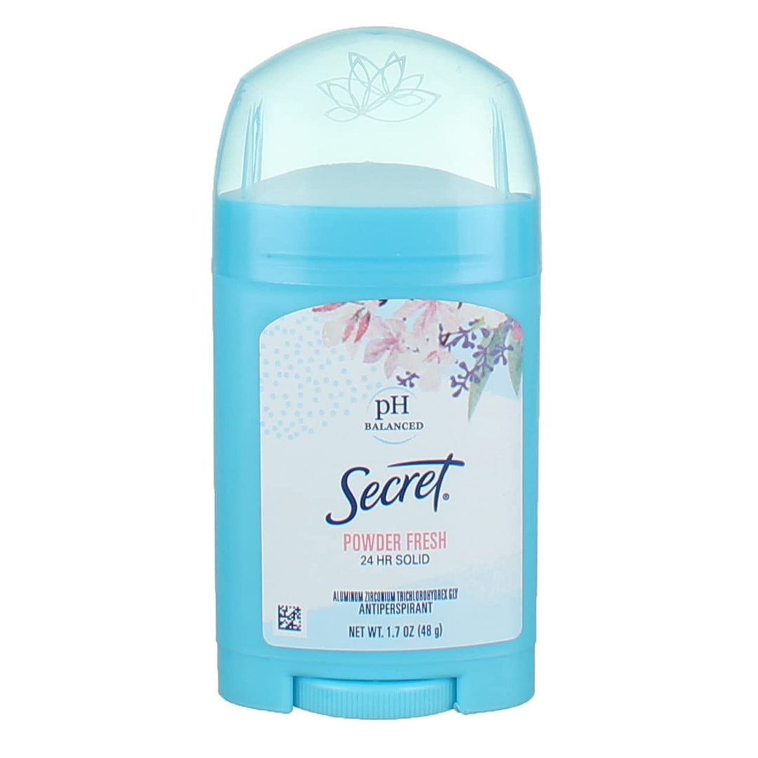 Secret Anti-Perspirant Deodorant Solid, Powder Fresh, 1.7 oz, Pack of 3