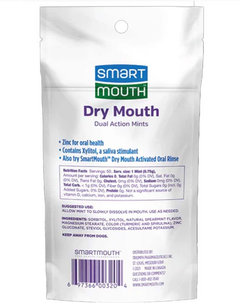 SmartMouth Dry Mouth Mints, 50 Count