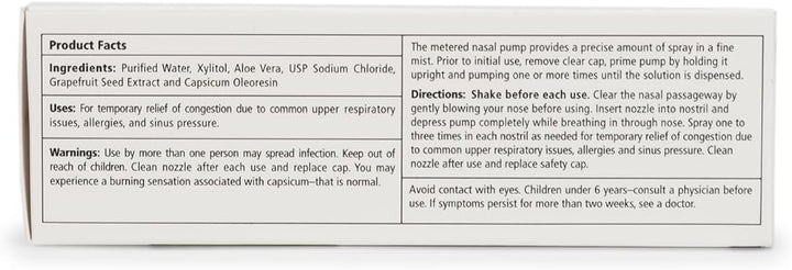 Xlear Max Natural Xylitol Saline Nasal Spray with Capsicum and Aloe, 1.5 fl oz