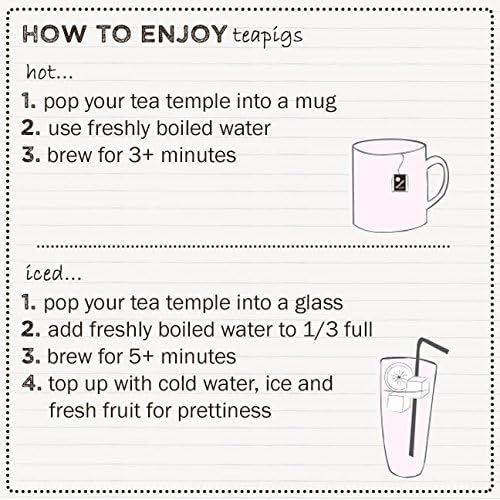 teapigs Darjeeling Earl Grey Tea Bags, 50 Count