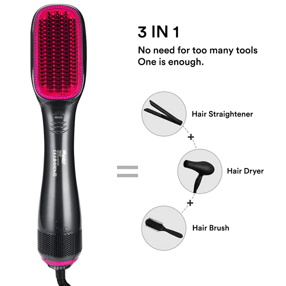 Majiston Quality First MJ-701 3 In 1 Hair Dryer Brush, 3 Count