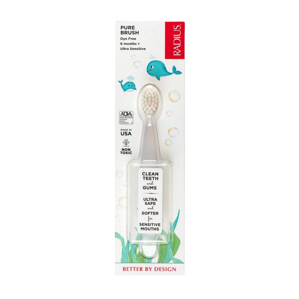 RADIUS Baby Totz Toothbrush, Clear, 1 Count