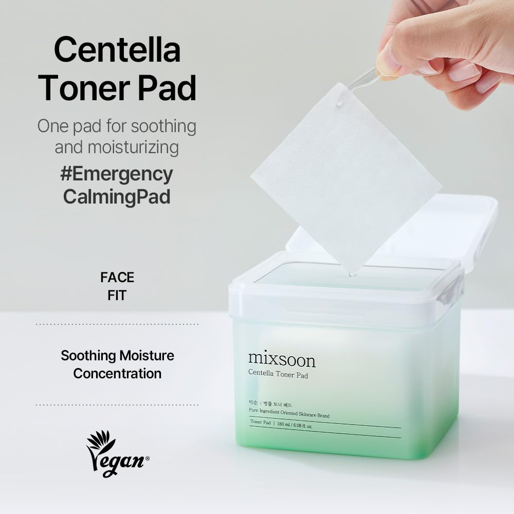 mixsoon Centella Asiatica Toner Pad, 120 Count, 180 ml