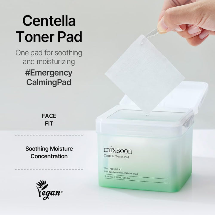 mixsoon Centella Asiatica Toner Pad, 120 Count, 180 ml