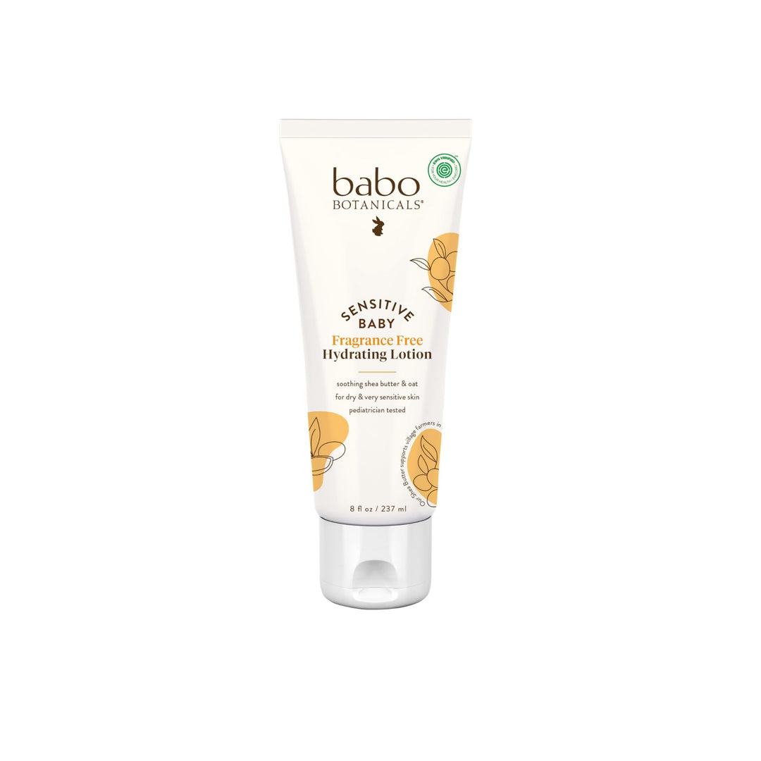 Babo Botanicals Sensitive Baby Daily Hydrating Baby Lotion, Fragrance-Free