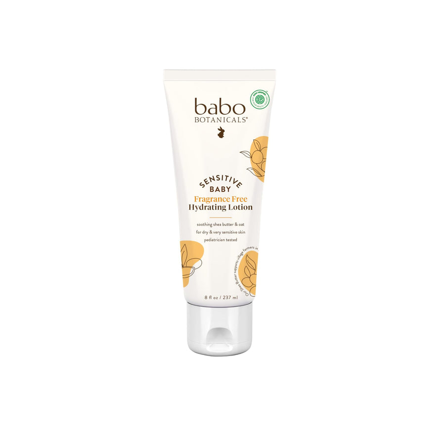 Babo Botanicals Sensitive Baby Daily Hydrating Baby Lotion, Fragrance-Free