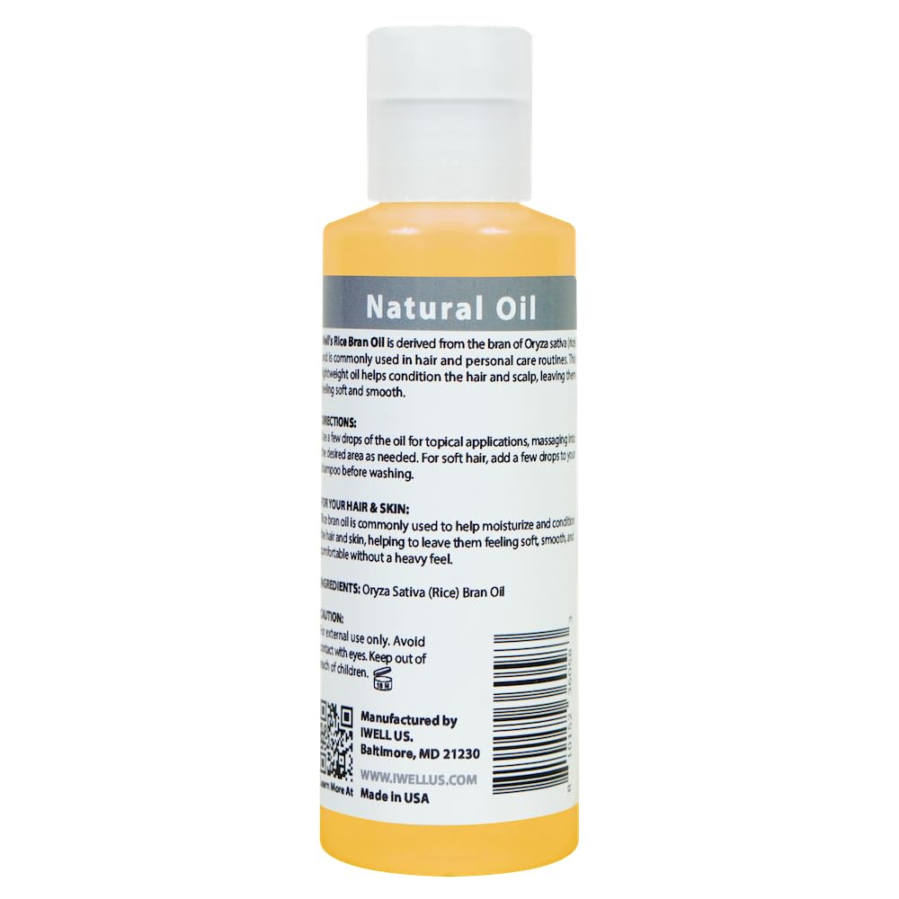 Well's Oil Rice Bran Oil, 4 oz