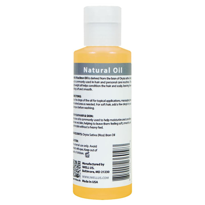 Well's Oil Rice Bran Oil, 4 oz