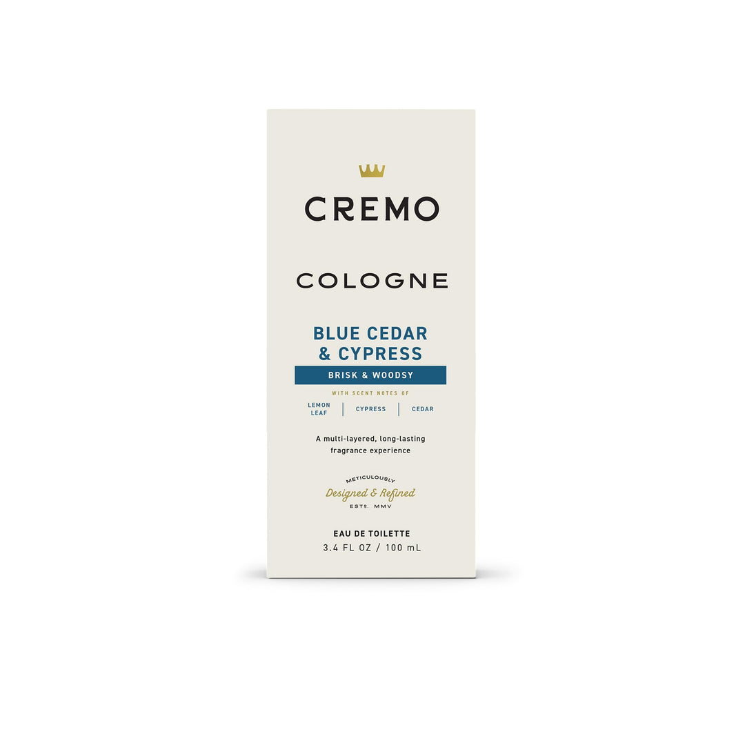 Cremo Blue Cedar And Cypress Cologne Spray, 3.4 oz
