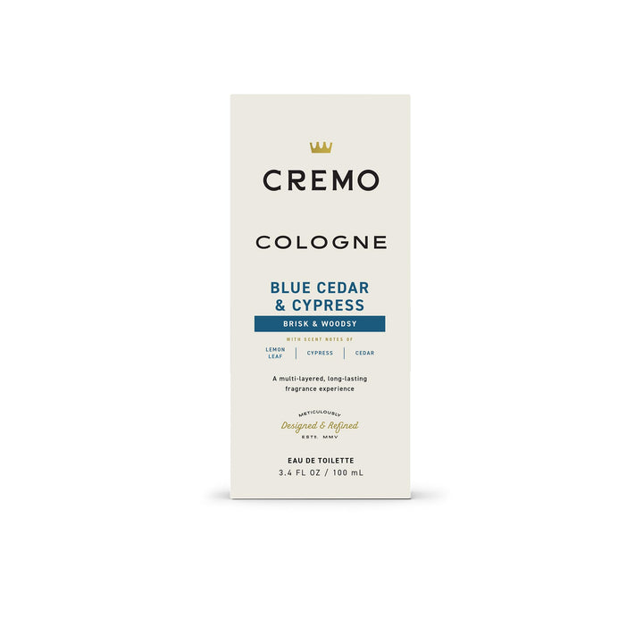 Cremo Blue Cedar And Cypress Cologne Spray, 3.4 oz