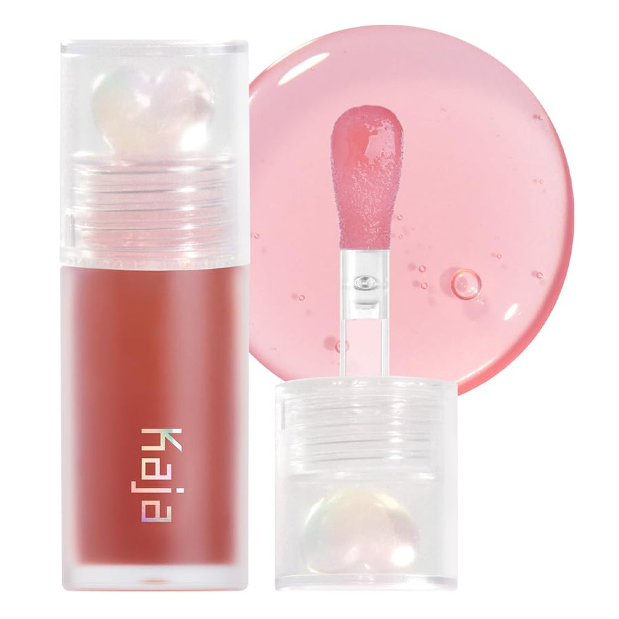 Kaja Juicy Glass Lip Oil, Plum Paloma, Clear Tint