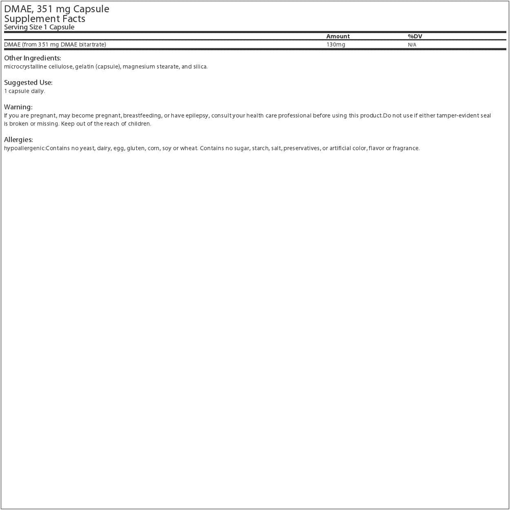 Source Naturals DMAE, 351 mg, 200 Count