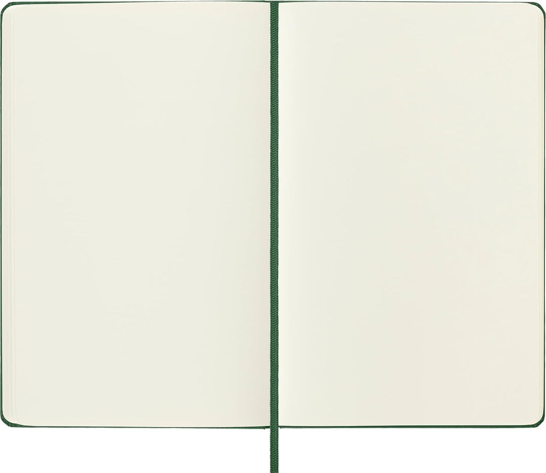Moleskine Classic Plain Paper Notebook, Myrtle Green, Large