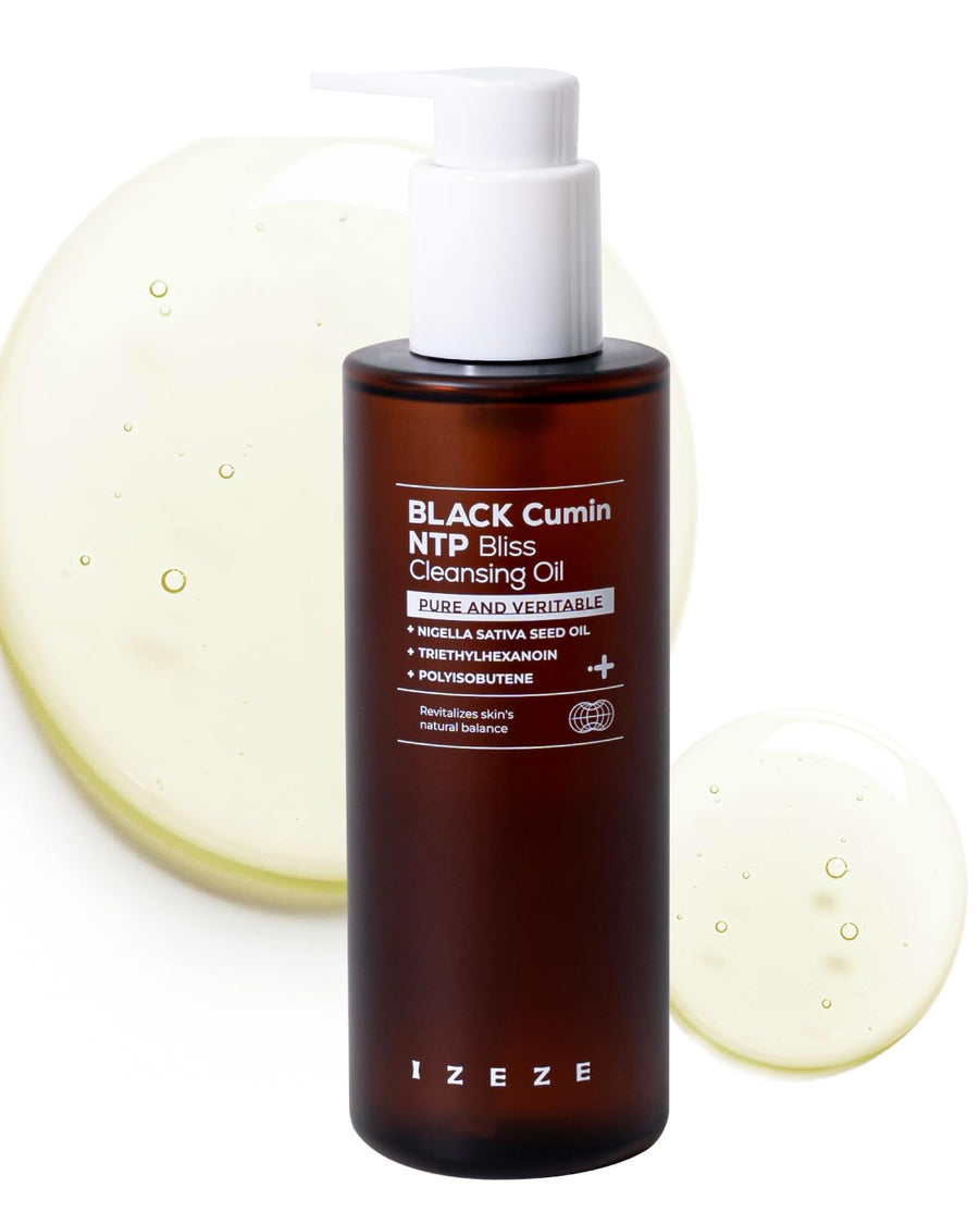 IZEZE Black Cumin NTP Bliss Cleansing Oil, 6.76 fl oz, 200 ml