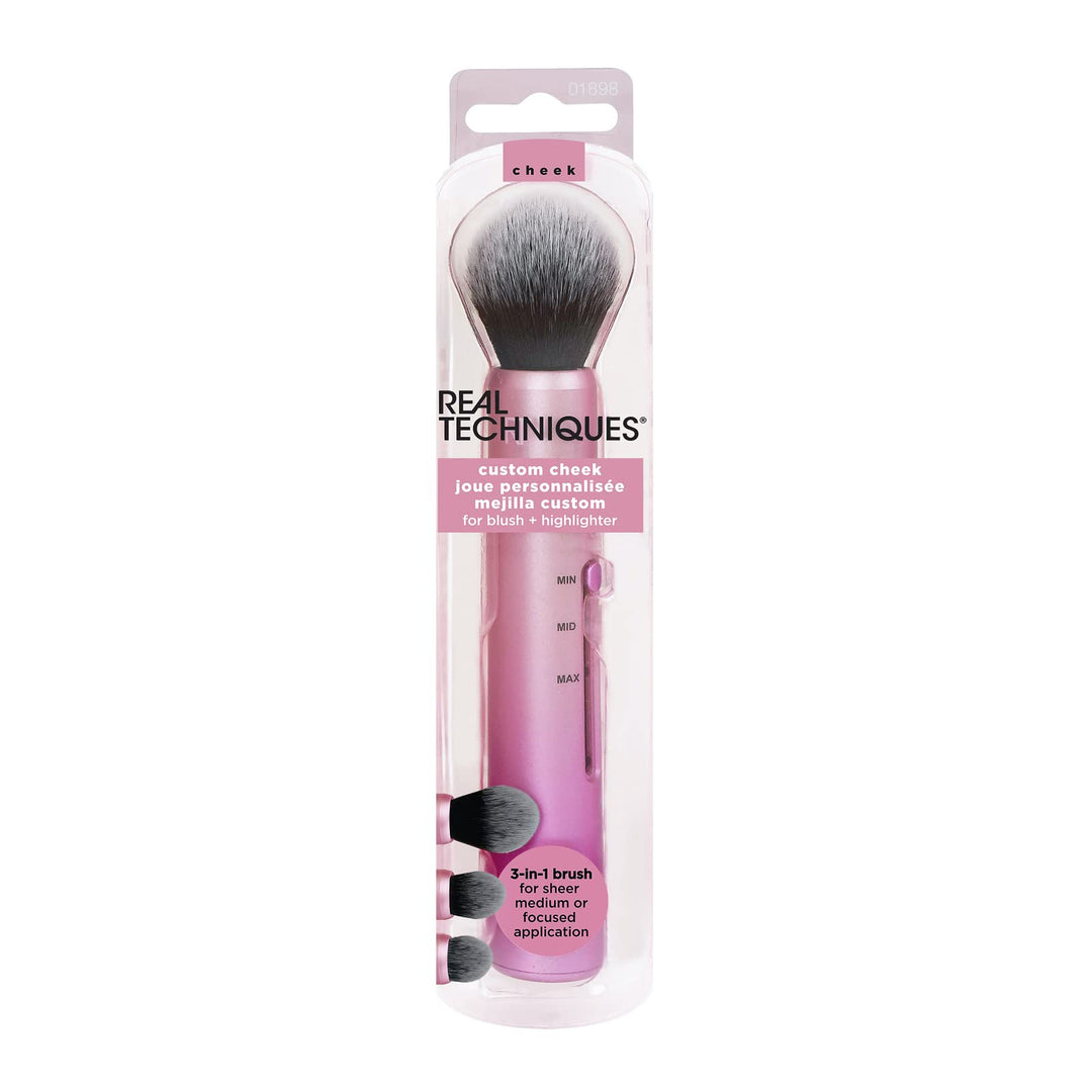 Real Techniques Custom Slide Makeup Brush, Cheek Kit, 3 Count