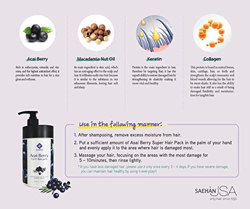 Elabore Acai Berry Hair Mask, 33.8 fl oz
