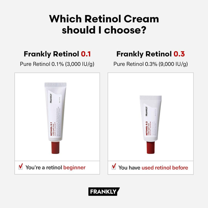 FRANKLY Retinol 0.3% Cream, 0.7 oz