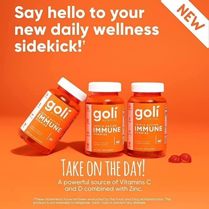 Goli Action Immune Gummies, 60 Count