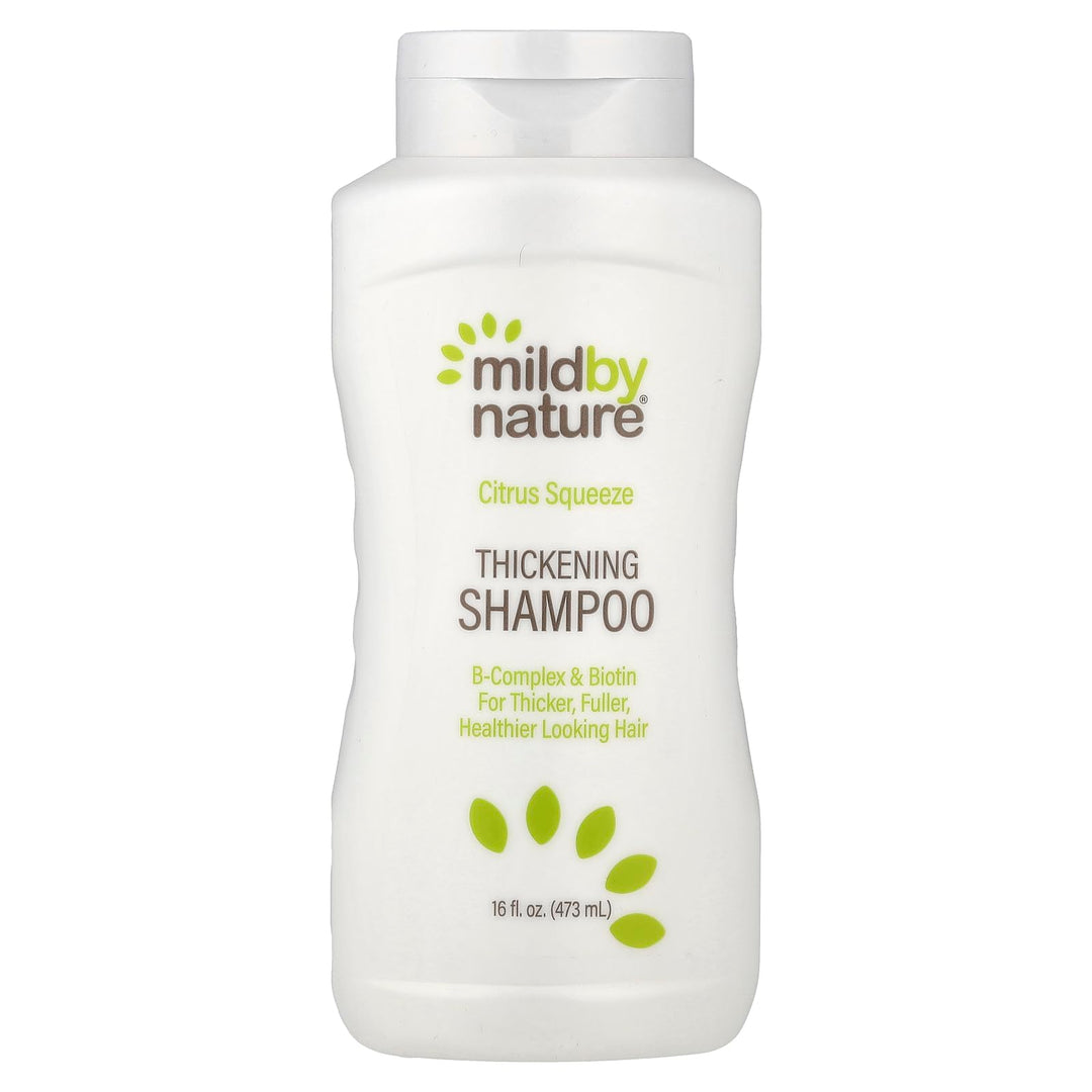 MILD BY NATURE Hair Thickening Shampoo, Citrus Squeeze, 16 fl oz