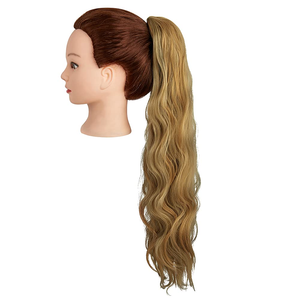 SLLIE Ponytail Extension, Long Wavy Curly, 24 Inch