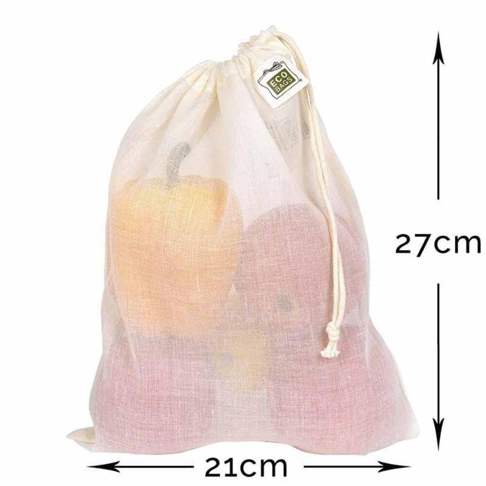 Ecobags Produce Bag, Medium, 8.5 in W x 11 in H