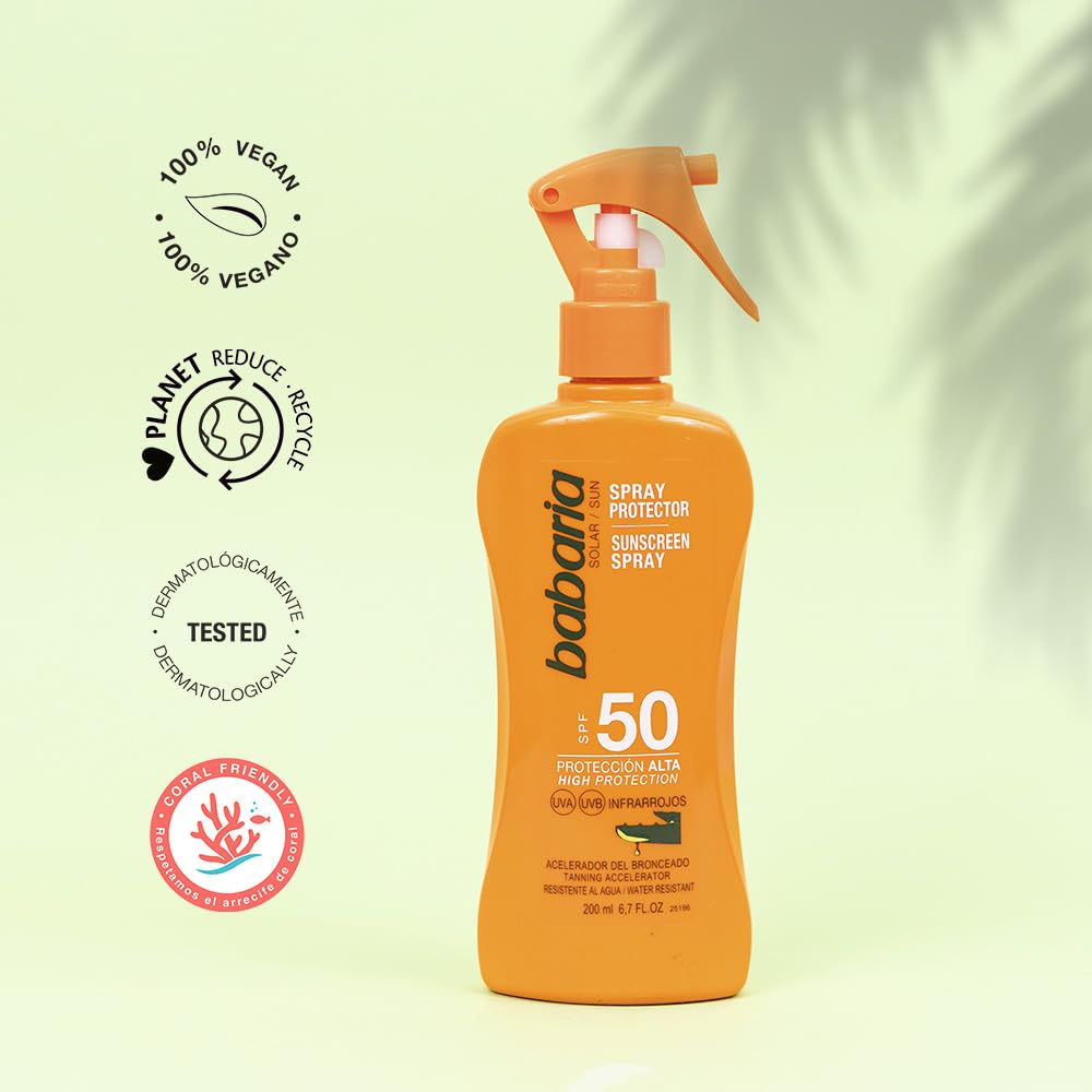 Babaria Sunscreen Lotion, SPF 50, 200 ml