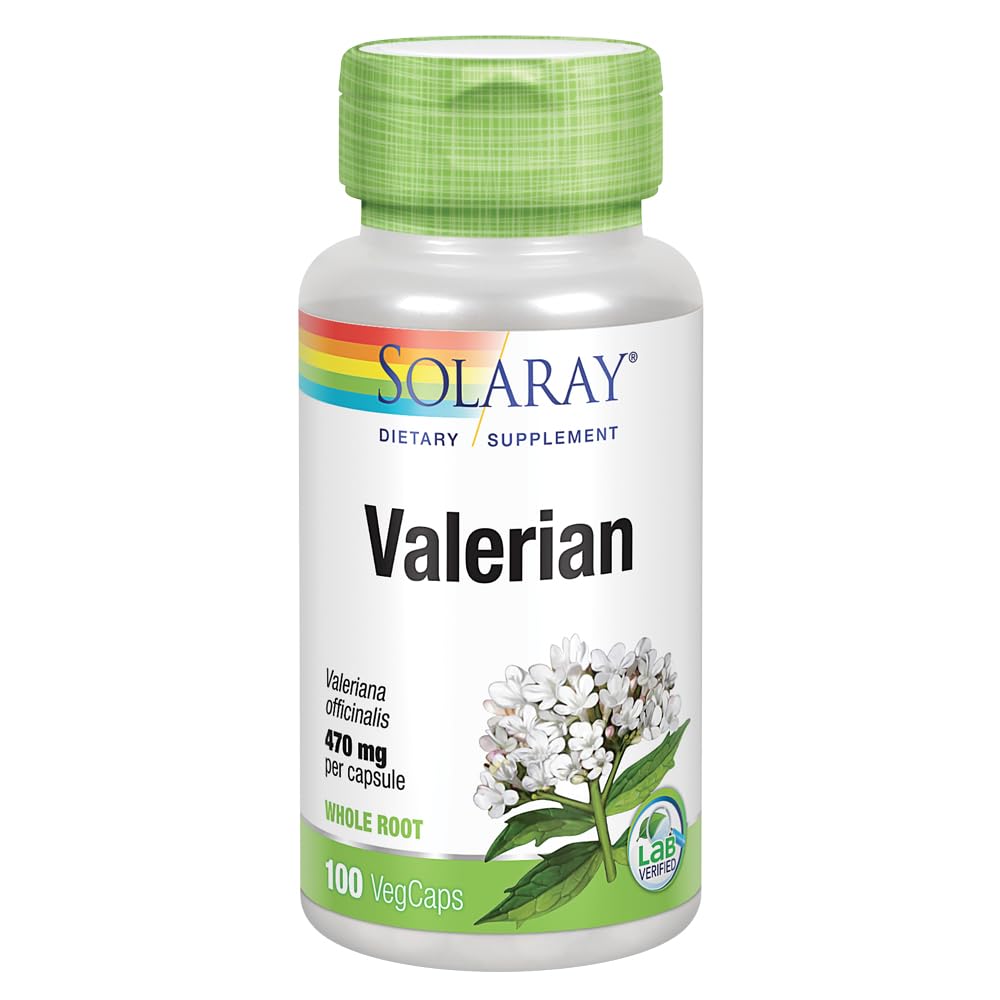 SOLARAY Valerian Root 470 mg, 100 Count
