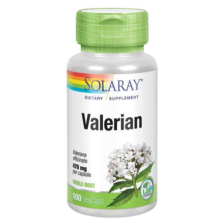 SOLARAY Valerian Root 470 mg, 100 Count