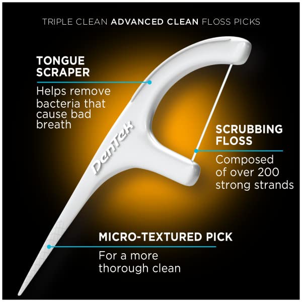 Dentek Triple Clean Floss Picks, 75 Count