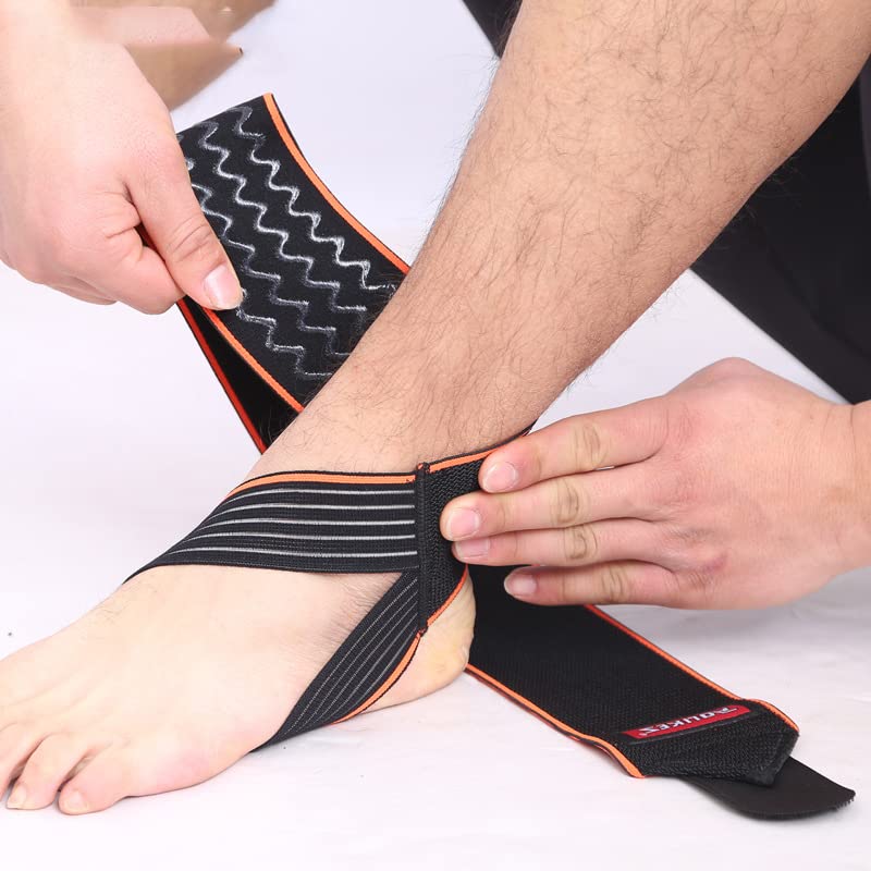 RIKEEP Ankle Support, Red, 1 Count