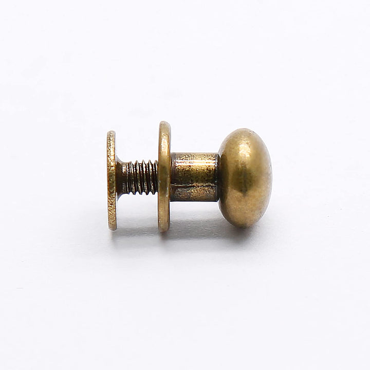 Kyuionty Chicago Screws Round Phillips Head Button Stud, Bronze, 36 Count