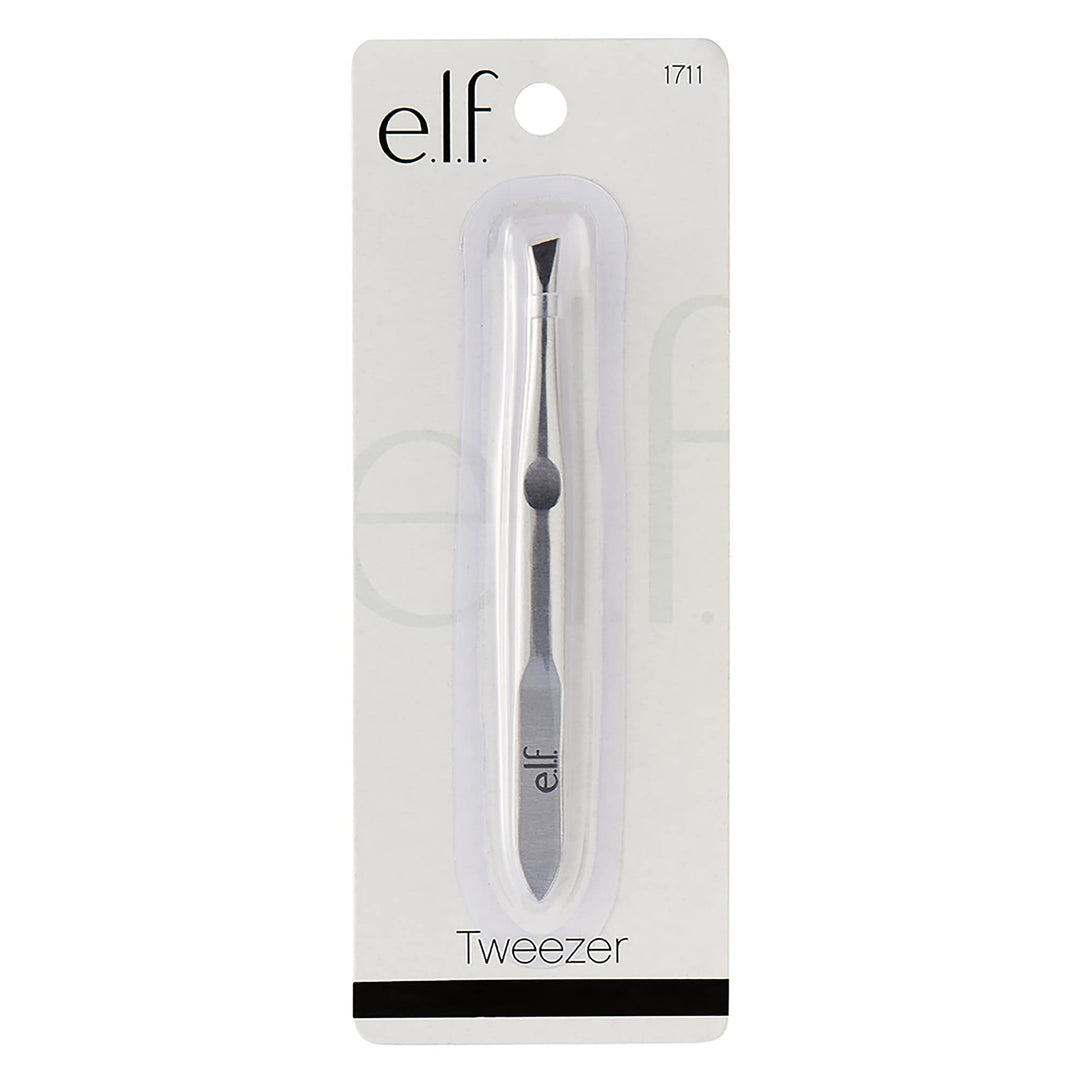 e.l.f. Slant Tweezer, Stainless Steel