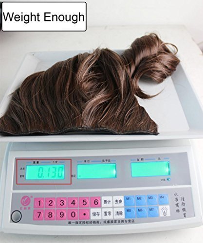 REECHO Curly Wave Clip-In Synthetic Hair Extensions, 25H613, 20 in, 4.5 oz, 1 Count