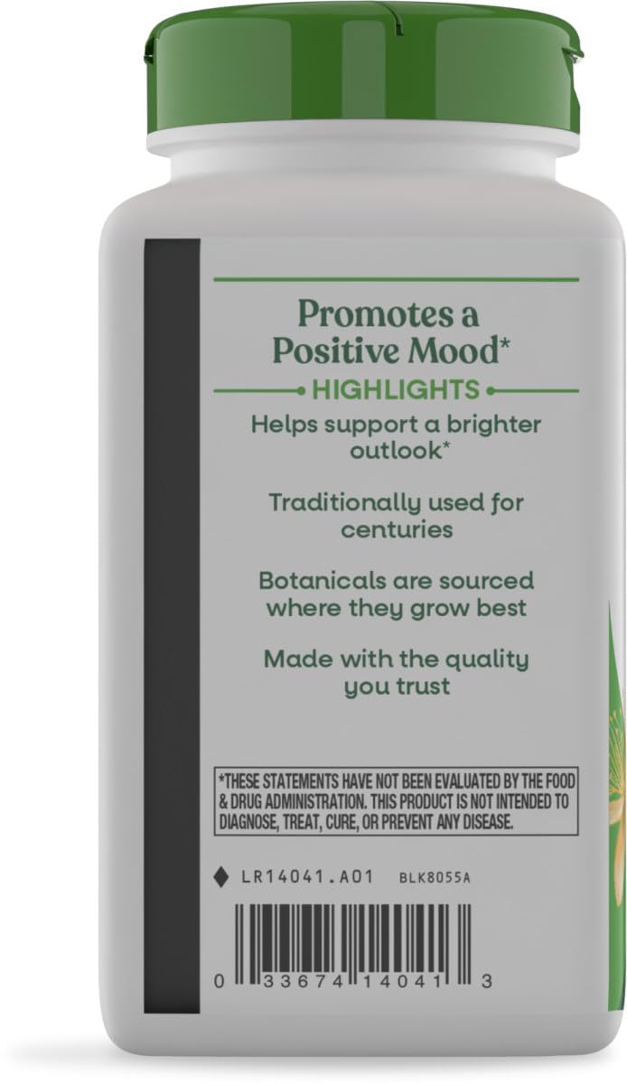 Nature's Way St John's Wort Vegetarian Capsules, 180 Count